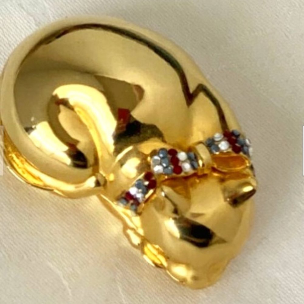 Judith Leiber Sleeping Cat Pillbox